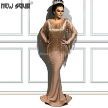 Новые Вечерние платья с бисером и кисточками, халат De Soiree, мусульманское турецкое платье для выпускного вечера, платья для конкурсов и праздников, элегантное женское вечернее платье на заказ
