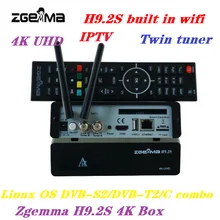 Новейший UHD 4K ZGEMMA H9.2H DVB-S2/DVB-C/T2 H.265 Enigma2 Linux 4,1 Система DVB Декодер приемник с ультра-быстрым четырехъядерным процессором