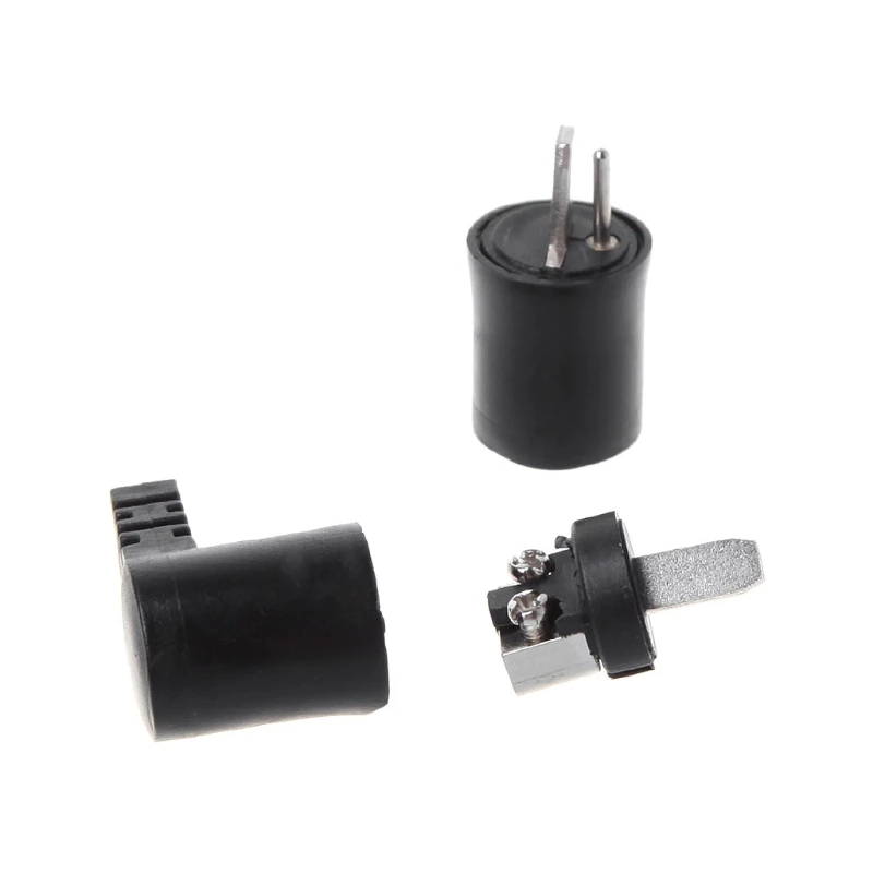 

5 Pcs 2 Pin Din Right Angle HiFi Speaker Plug Cable Audio Screw Solder Connector
