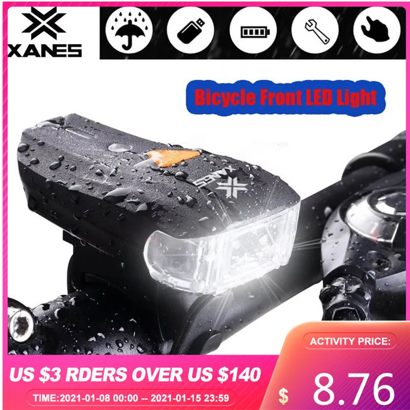 XANES 600LM фара 2 светодиода 5 режимов фонарик велосипедный фонарь умный датчик