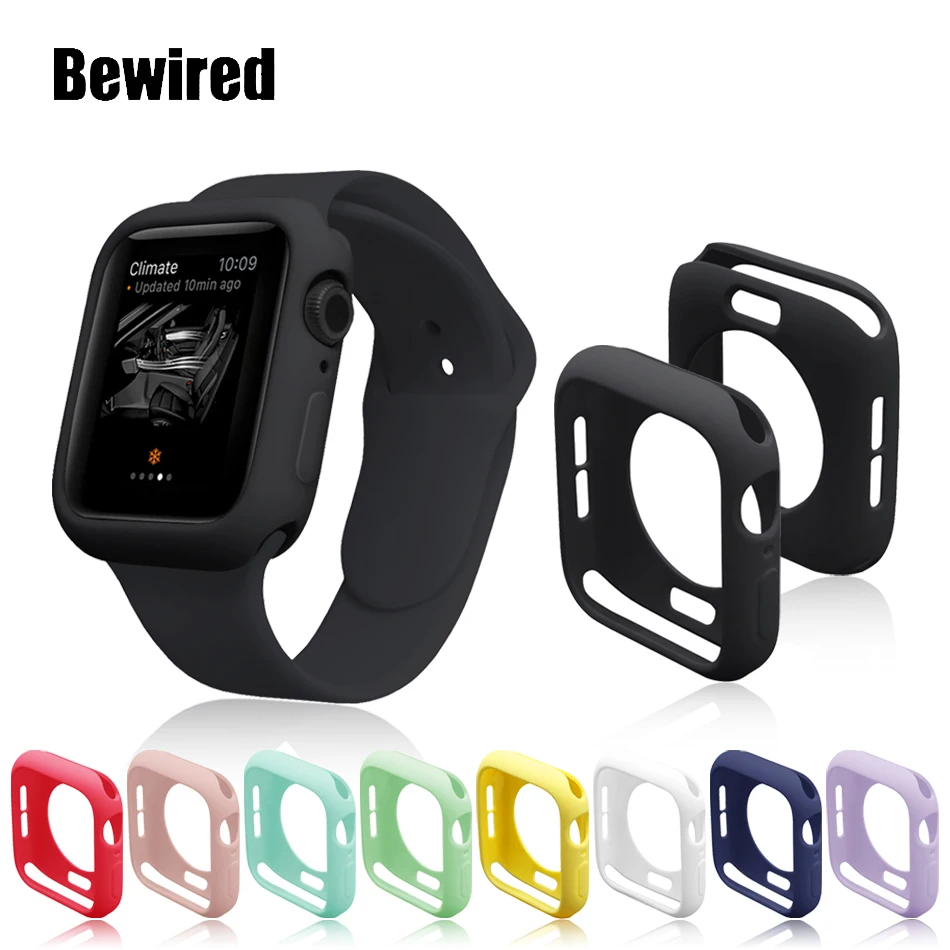 Candy Color Soft TPU Case for Apple Watch SE 6/5/4/3/2/1 38MM 40MM Protective Case for iwatch Series 42MM 44MM Watch Case afbeelding