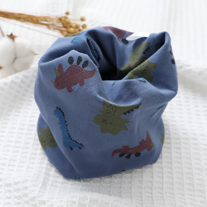 New Autumn Winter Children's Cotton Scarf Cartoon Kids Mufflers Outdoor Windproof Baby Warm Scarf Boys Collar Girls Neckerchief