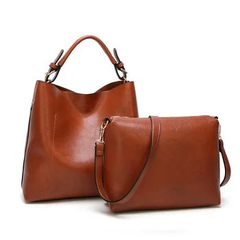 

Female 2019 New Portable Single Shoulder Bags Messenger Composite Purse And Handbags Women Solid Color Large Capacity Tote Sac