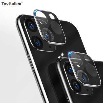 

500Pcs Full Cover Guard Camera Lens Protective Metal Ring Tempered Glass For Apple iPhone 11 Pro Max Camera Len Protector Case