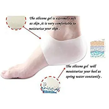 

Anti-slip Heel Protector Silicone Plantar Fasciitis Relief Protective Sleeve 831C
