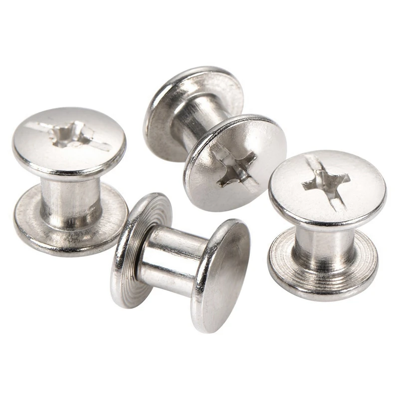 

Binding Screws Gender Bolts Bucket Bolts Bolt Studs Various art and leather crossheads, 100PCS