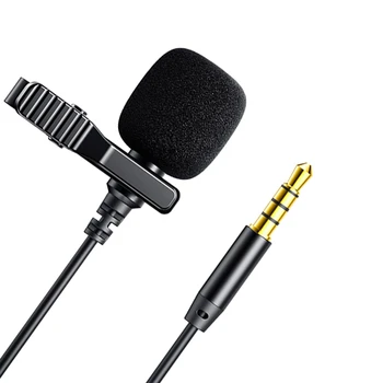 

JOYROOM Live Recording Small Microphone Wired Lavalier Microphone Headset 3.5 Round Hole K Song Mobile Microphone