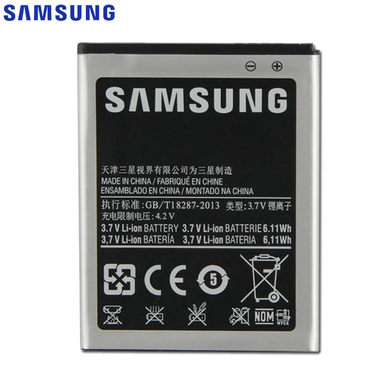 Сменный аккумулятор samsung для Galaxy S2 I9100 I9050 B9062 I9108 I9103 I777 настоящий аккумулятор телефона EB-F1A2GBU 1650 мАч