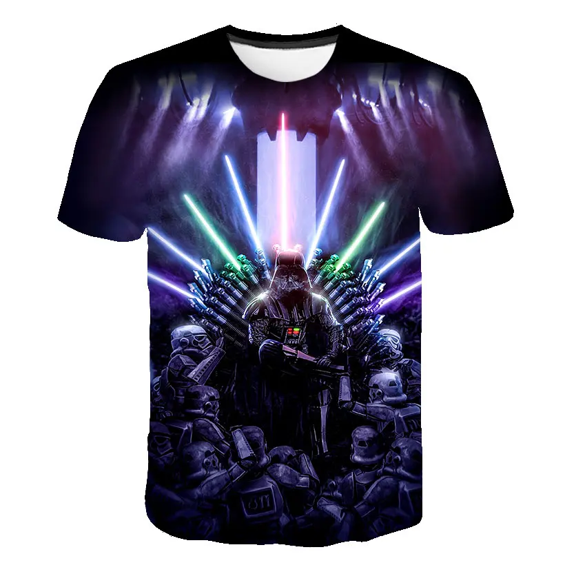 

New 2020 Fashion Star Wars t-shirt men's T-shirt 3D printing Star Wars movie T-shirt casual T-shirt summer top brand clothing