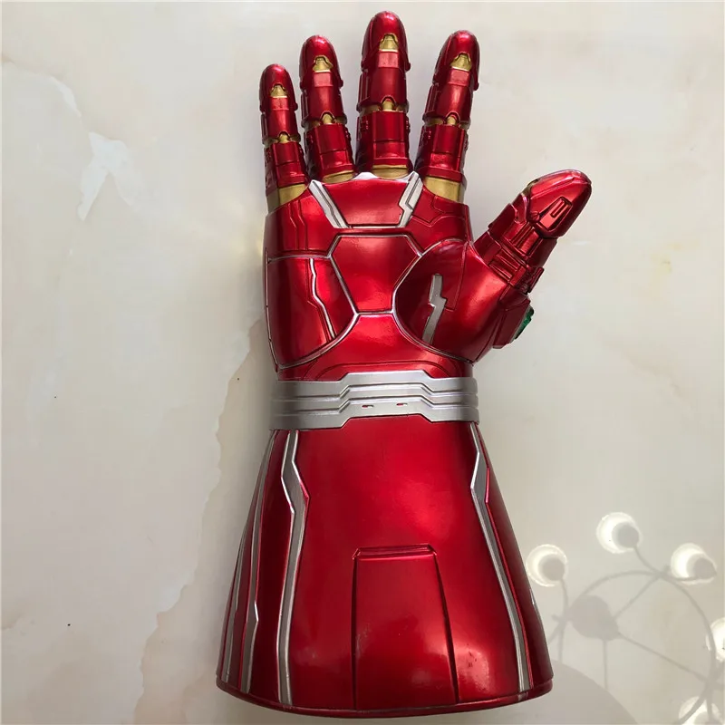 The Avengers Iron Man Tony Stark Gloves 1:1 LED Light Hand Laser Cosplay Toys 