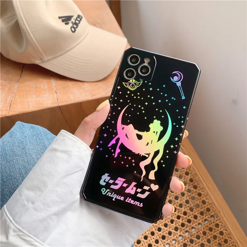 Чехол для телефона Laser Сейлор Мун iPhone 7 8 Plus X XS Max Xr 11 Pro мягкий силиконовый IMD чехол
