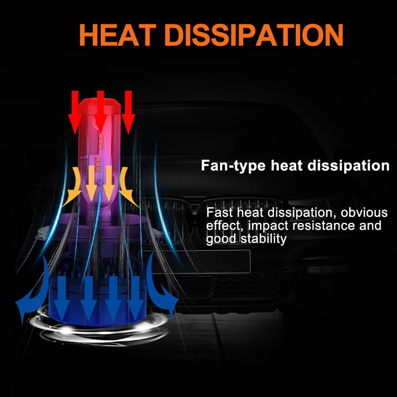 1 пара автомобисветодиодный светодиодные лампы Osram H11 H8 H9 H16JP H1 9012 HIR2 H7 H4 6000K 9003/HB2 9005