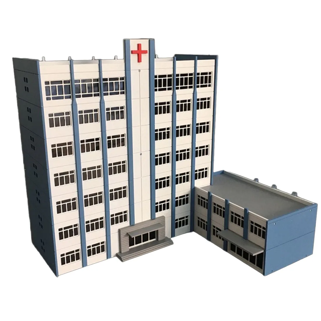 1:150 N Scale Sand Table Decoration DIY Assembly Model Hospital Building 2