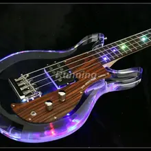 Супер классный Starshine высококачественный электрический бас с красочным Светодиодный светильник акриловый корпус