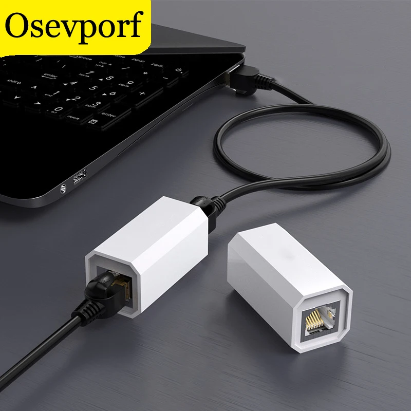 

3PCS Ethernet Adapter 8P8C RJ45 Lan Cable Connector Extension Cat 7 Internet Connection Female to Female Coupler Splitter Extend
