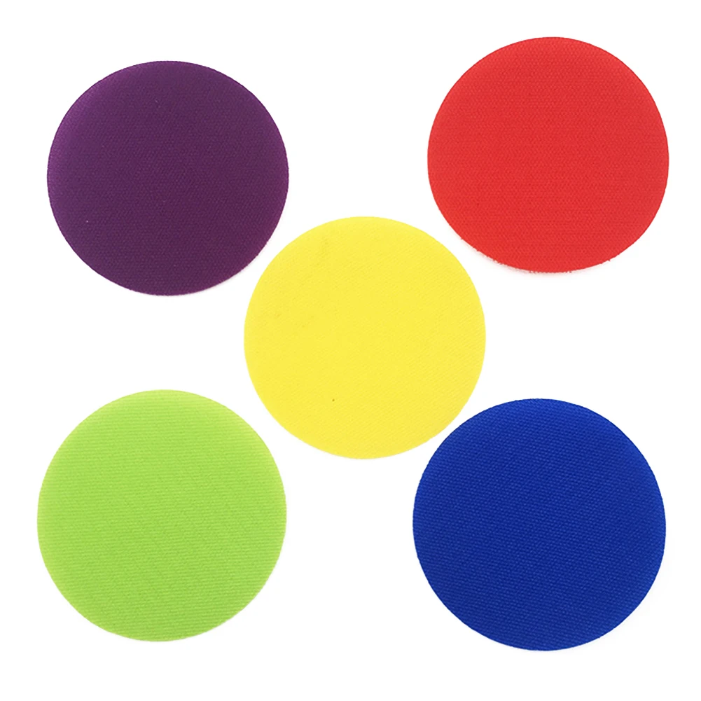 6 Colors Magic Sticker Flat Circles Sports Children Game Spot Markers Training Tag Floor Preschool Classroom Kindergarten Toys - Цвет: 30 Pcs