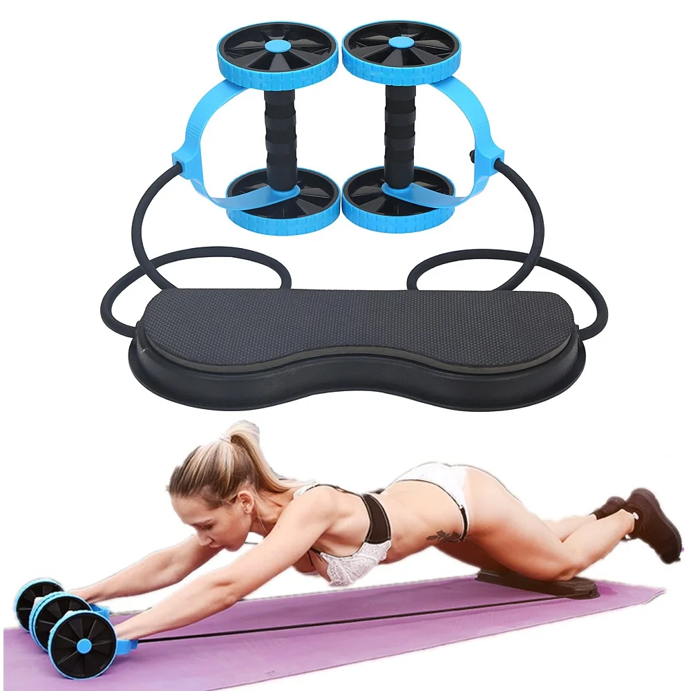 Men Ab Roller Wheel with Resistance Band Women Flex Abdominal