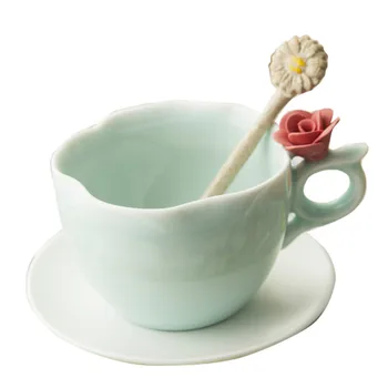

Creative Cartoon Ceramic Coffee Cup Traditional Chinese Tea Cups Porcelain Espresso Cup High Quality Teacup And Saucer II50BYD