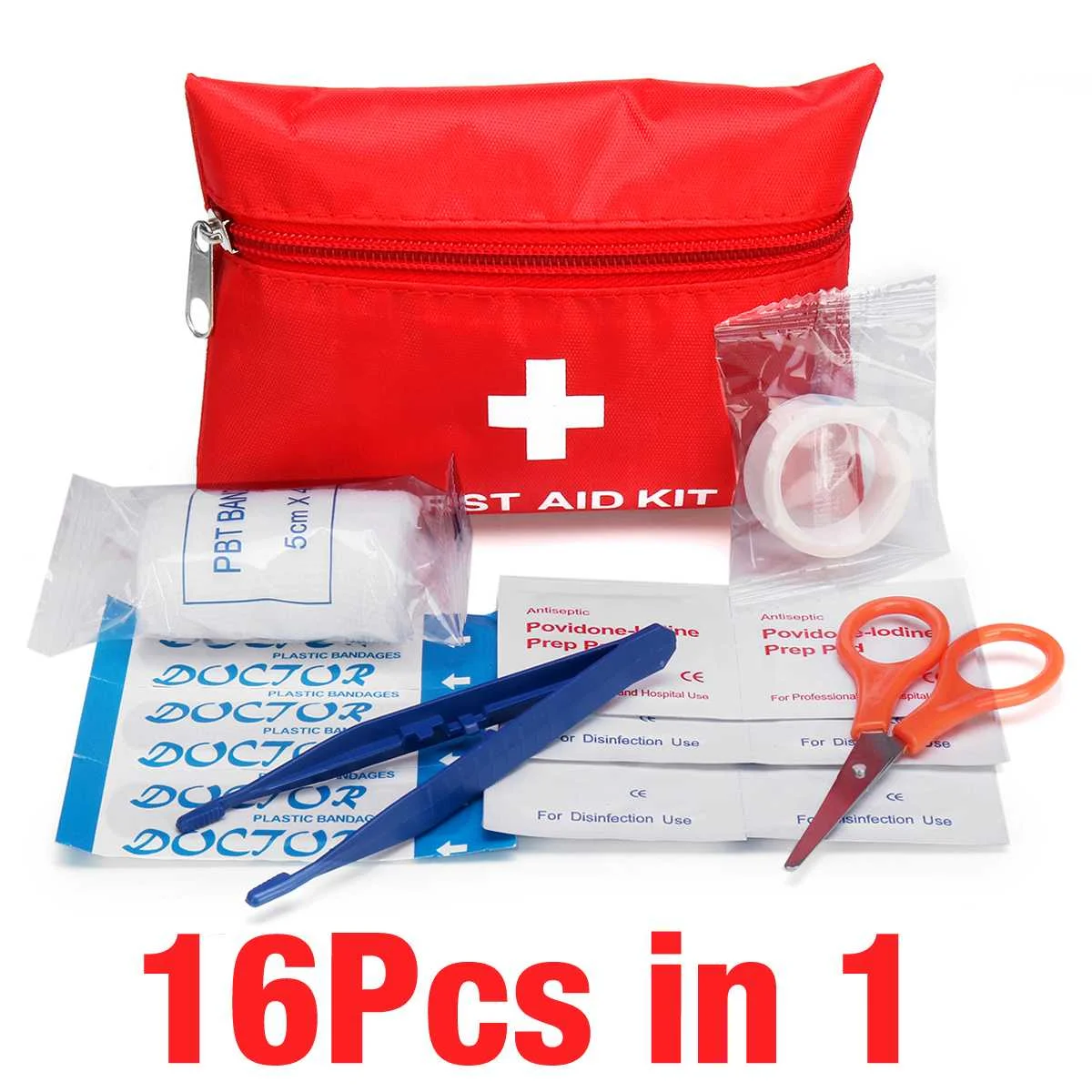 Handy Household First Aid Kit with Labelled Compartments Outdoor Travel Portable Survival Kit Sportsman Series Life Medicine Bag