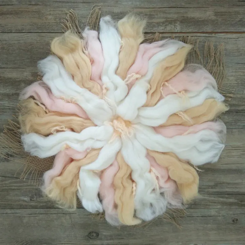 Merino Woolen felt blanket photography props,newborn basket filler