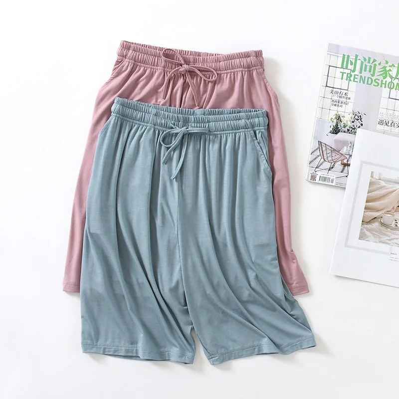 Modal Ladies Pajamas Pants Summer Nightwear Nighty Trousers Sleepwear Pyjama Bottoms Women Lounge Pant Plus Size M-XXL_ecoleips.com