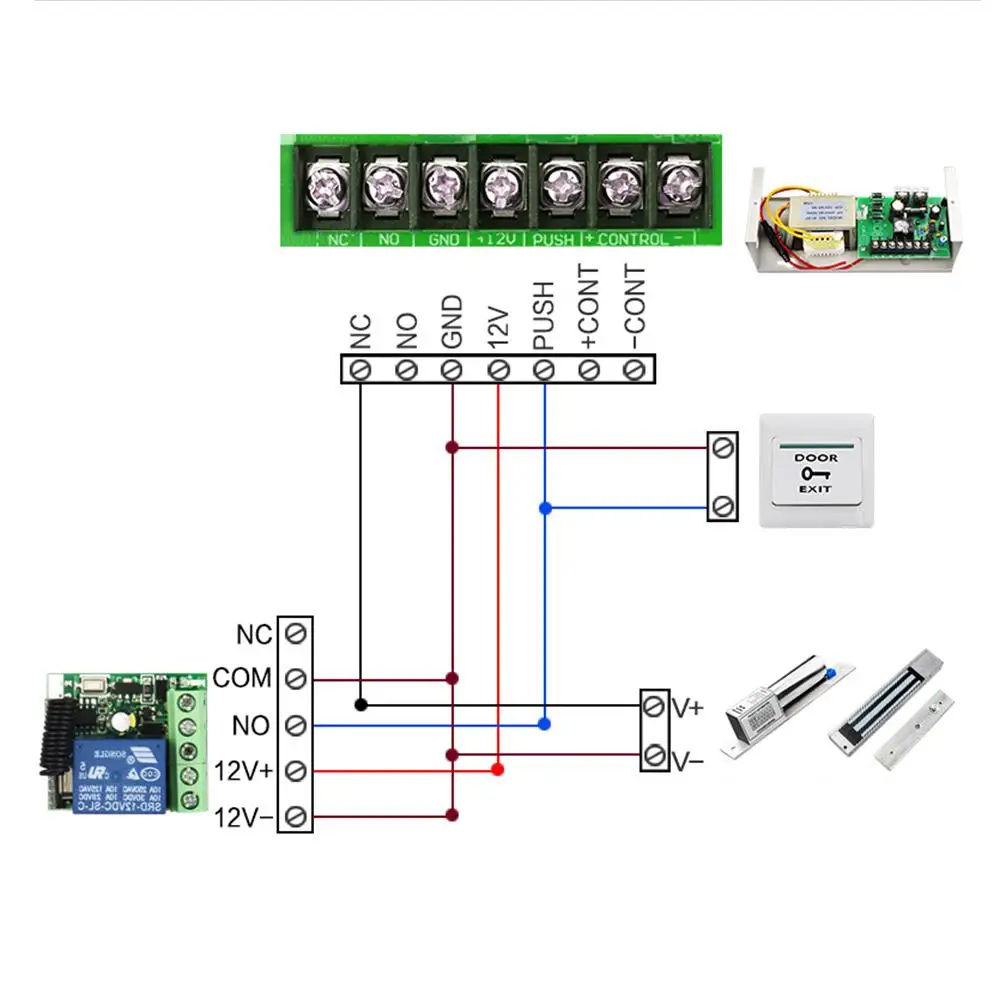 DC 12V 433Mhz Беспроводной RF релейный пульт дистанционного управления Модуль приемника+ 2 передатчика