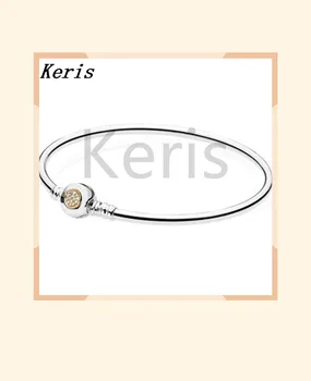 

925 silver sterling yellows classic crystal head bracelet bracelets woman's accessories beads necklace 8032 pendants