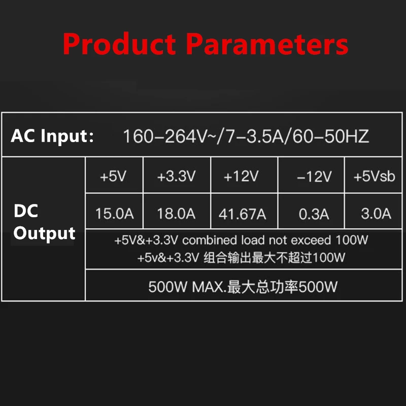 New PSU For Game Engine ITX SFX A50 A60 Power Supply CSN500M