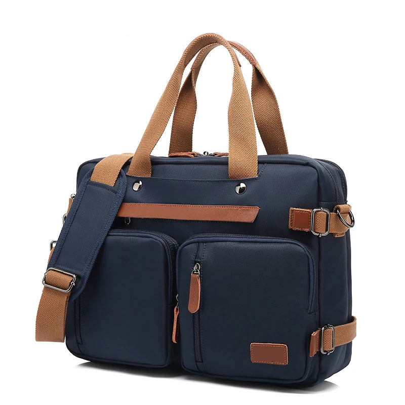 Nylon Navy Coolbell, мужской рюкзак, водонепроницаемый, 15-17 дюймов, для ноутбука, на плечо, задняя Сумка, Повседневная, противоугонная, школьные сумки, повседневные, подарок, для офиса, на заказ - Цвет: Nylon Navy
