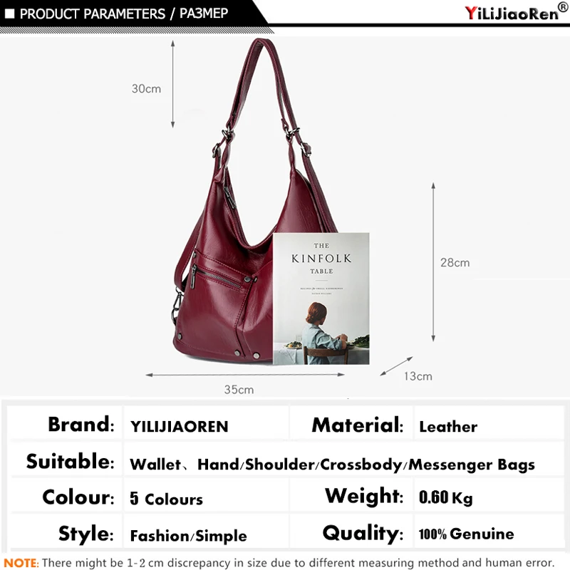 Beste Mode Zwervers Zak Zachte Lederen Dames Multi Pocket Handtas luxe handtassen vrouwen tassen designer schoudertassen voor vrouwen sac