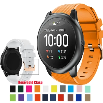 

20/22mm Silicone Watchband for Xiaomi haylou solar ls02 Soft Rubber Sport Band watchStrap Bracelet for Xiaomi haylou solar ls05