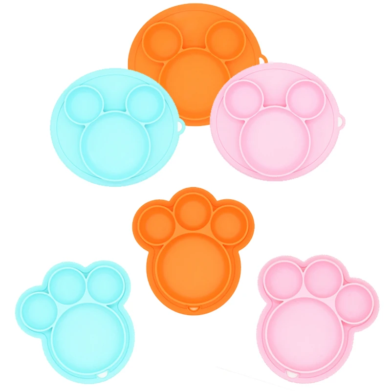 

Baby Silicone Plate BPA Free Kids Bowl Plates Baby Feeding Bowl Baby Silica Gel Dishes Kids Tableware Children Dining Dishes
