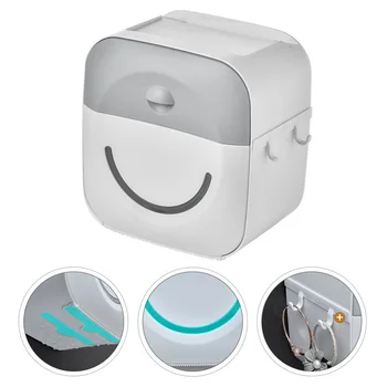 

1 pc Toilet Tissue Box Paper Rack Tissue Shelf Rack Paper Storage Box for Toilet