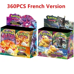 Cartes Pokemon Version française, 360 pièces, cartes de jeu, séries TCG, Booster, boîte de Collection, cartes de Trading, jouets 