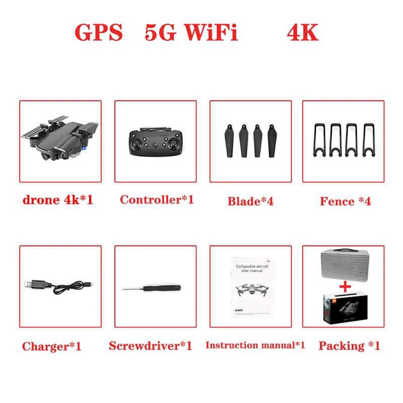 Дрон gps HD 4K 1080P 5G Wi-Fi видео передача высота держится в полете в течение 20 минут Дрон с камерой VS Дрон SG907 квадрокоптер с камерой профессиона квадракоптер квадрокоптер дрон с камерой квадракоптер с камерой - Цвет: 5g   4k  gps
