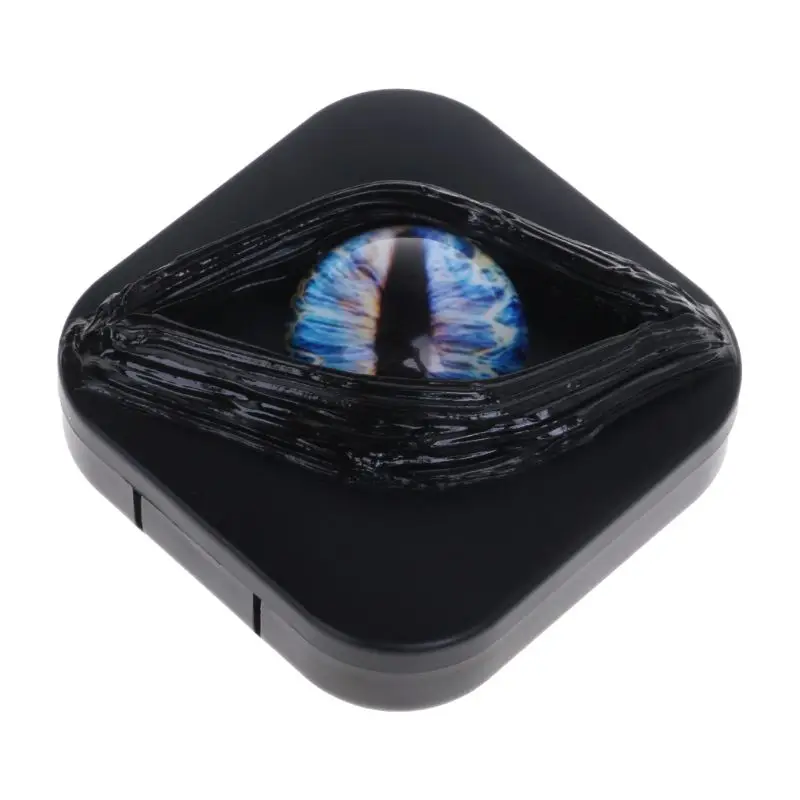 Чехол для контактных линз необычные подарки на Хэллоуин персональная коробка для глаз уникальное зеркало для хранения переносной держатель коробки набор для ухода за линзами
