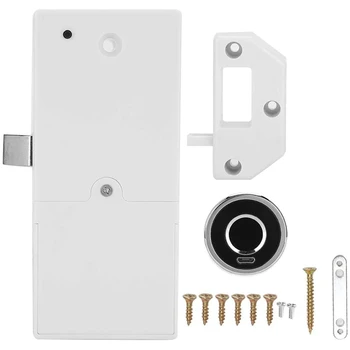 

Fingerprint G15 Cabinet Lock,G15 Fingerprint Electric Lock for Drawer Shoe Cabinet Office Home Bank Exclude Battery