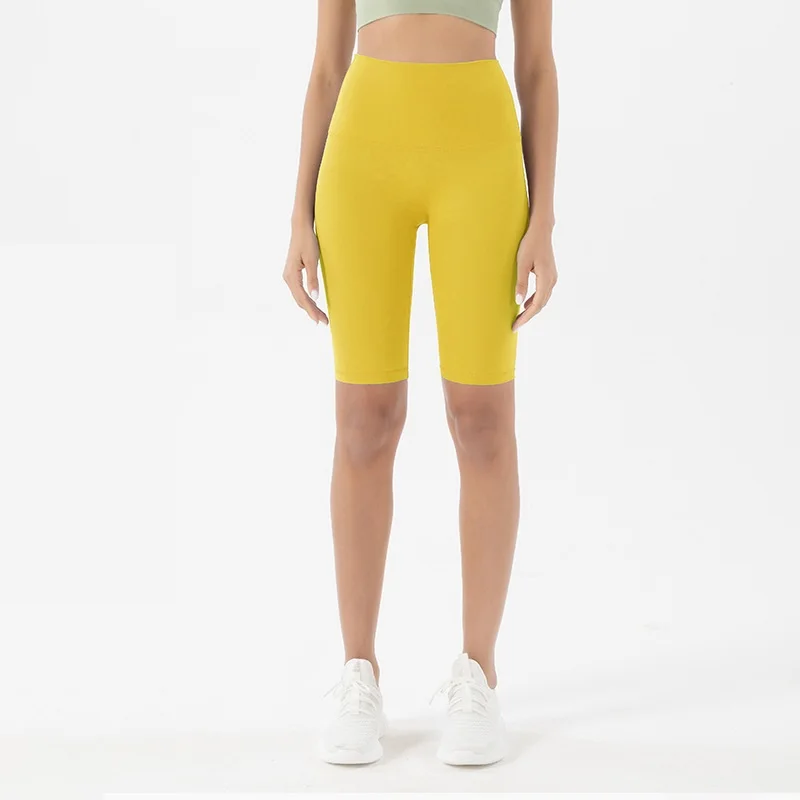 Sexy Sports Yoga Shorts Tights High Waist Fitness Bicycle Running Pants High Waist Peach Hip Soft And Comfortable Gym Clothing