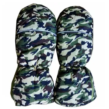 

Winter Motorcycle Riding Gloves Outdoor Sports Camouflage Warm Mittens Windproof and Waterproof Thickening Heating Gloves