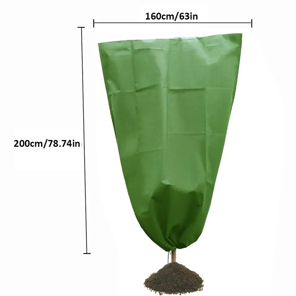1 шт., садовый зимний чехол для теплицы, мешок для защиты растений, садоводство, сад Садоводство, нетканый зимний чехол для растений