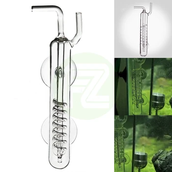 

Aquarium Spiral CO2 Diffuser Spiral Glass Bubble Counter Atomizer Tank For Planted Tank With Suction Cup