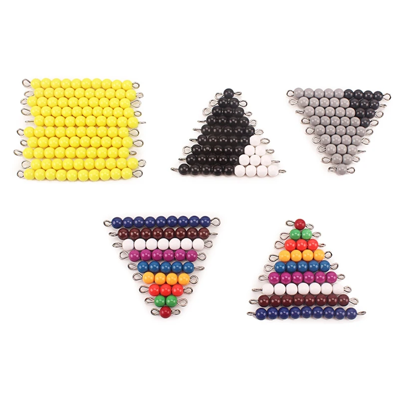 Montessori Math Beads Toy Subtraction Snake Game Lite Version Subtraction Bars Counting Mathematics Preschool Early Eductaional