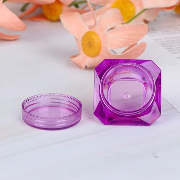 

10Pcs/Set Pot Diamond Cream Box Eyeshadow Makeup Face Cream Container Refillable Bottles Mini Portable Cosmetic Empty Jar