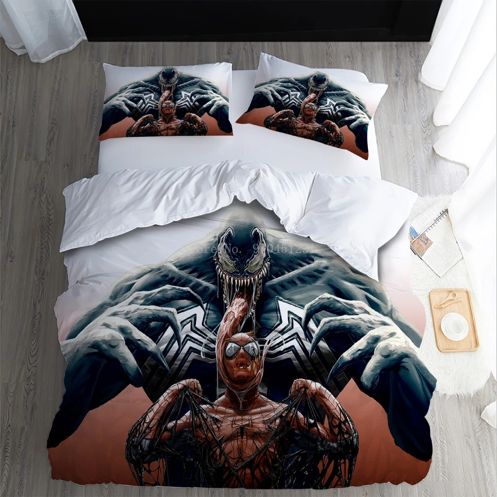 Mitones Decepción Telemacos Juego de ropa de cama 3D de superhéroes de Los Vengadores, edredón de  venom, ropa de cama, sin sábanas|Alfombra| - AliExpress