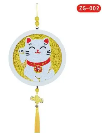 Полный алмаз специальной формы Алмазная вышивка крестиком DIY милые животные алмазная живопись кулон с кисточкой украшение LD580 - Цвет: 7