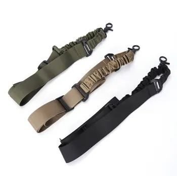 

Rifle Gun Sling Belt Shoulder Strap Hunting One Single Point Adjustable Heavy Duty Bungee Length Gun Accessories