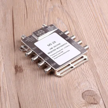 

1 pcs 2 In 8 Out JS-MS28 Satellite Signal Multiswitch LNB Voltage Selected 950-2400MHz Multiswitch LNB Receiver Multiswitch