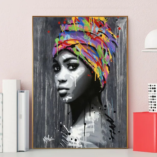 Portrait of Woman Paintings Printed on Canvas 3