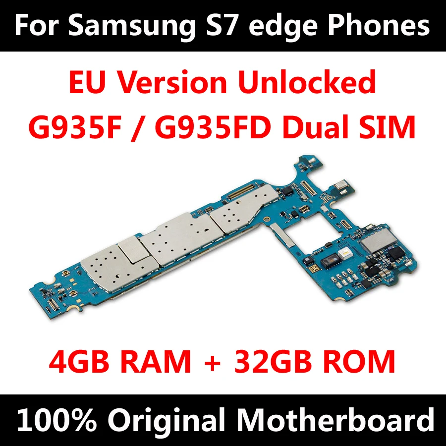 EU Version Official Phone Motherboard For Samsung Galaxy S7 edge G935F