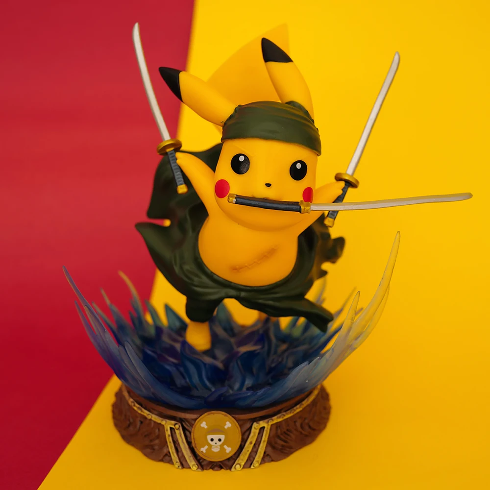 Pikachu Cos one piece Hand Pikachu Monkey D. Luffy Roronoa Zoro Vinsmoke Санджи Пикачу Хилл Пикачу модельная церемония